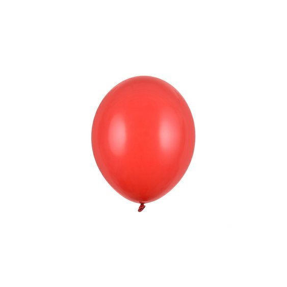 Balónek pastelový ČERVENÝ, 12 cm, 100 ks - Obr.1
