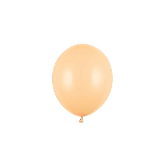 Balónek pastelový SVĚTLE BROSKVOVÝ, 12 cm, 100 ks - Obr.1