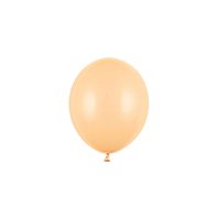Balónek pastelový SVĚTLE BROSKVOVÝ, 12 cm, 100 ks - Obr.1