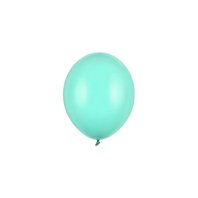 Balónek pastelový SVĚTLE MINTOVÝ, 12 cm, 100 ks - Obr.1