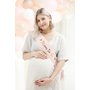 Šerpa “Mom to be” SVĚTLE RŮŽOVÁ, 75 cm - Obr.3