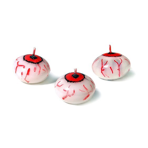 Plovoucí svíčka “Halloweenské oko”, 4 cm - Obr.1