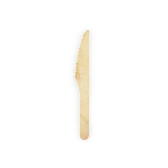 Dřevěný nůž, 100 ks, 16,5 cm  - Obr. 1