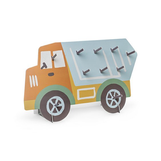 Papírový stojan na koblížky “Stavební vozidla - míchačka”, 61x37 cm - Obr.1