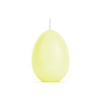 Svíčka “Velikonoční vajíčko” SVĚTLE ŽLUTÁ, 10 cm