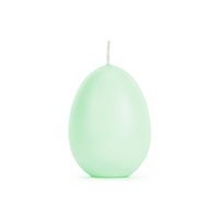 Svíčka “Velikonoční vajíčko” SVĚTLE ZELENÁ, 10 cm