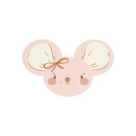Ubrousky “Růžová Myška”, 16x10 cm, 20 ks
