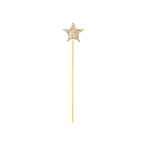 Hůlka s hvězdičkou ZLATÁ, 36 cm - Obr. 1