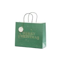 Vánoční dárková taška “Merry Christmas” ZELENÁ