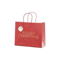 Vánoční dárková taška “Merry Christmas” ČERVENÁ