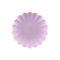 Znovupoužitelné plastové talířky FIALOVÉ, 22 cm, 4 ks - Obr.1