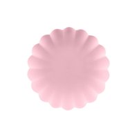 Znovupoužitelné plastové talířky RŮŽOVÉ, 22 cm, 4 ks - Obr.1