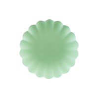 Znovupoužitelné plastové talířky ZELENÉ, 22 cm, 4 ks - Obr.1