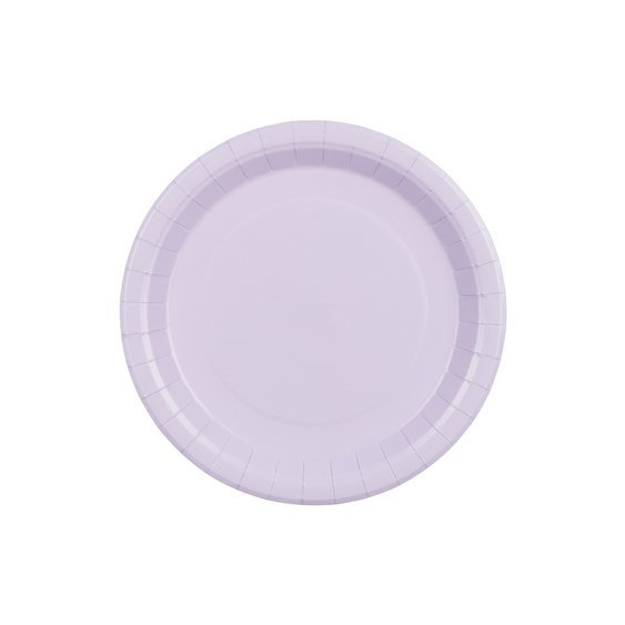 Talířky papírové SVĚTLE FIALOVÉ, 23 cm, 6 ks - Obr.1