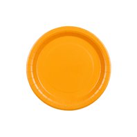 Talířky papírové ORANŽOVÉ, 23 cm, 6 ks - Obr.1