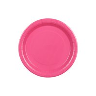 Talířky papírové TMAVĚ RŮŽOVÉ, 23 cm, 6 ks - Obr.1