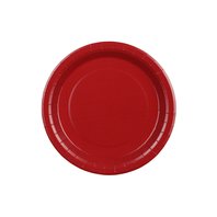 Talířky papírové TMAVĚ ČERVENÉ, 23 cm, 6 ks - Obr.1