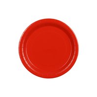 Talířky papírové ČERVENÉ, 23 cm, 6 ks - Obr.1