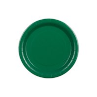 Talířky papírové TMAVĚ ZELENÉ, 23 cm, 6 ks - Obr.1