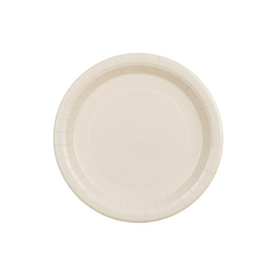 Talířky papírové BÉŽOVÉ, 23 cm, 6 ks - Obr.1