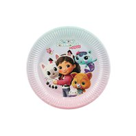 Talířky papírové "Gábinin kouzelný domek ve filmu”, 23 cm, 6 ks - Obr.1