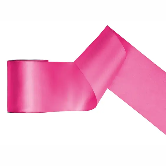 Stuha saténová TMAVĚ RŮŽOVÁ, 100 mm x 25 m - Obr.2