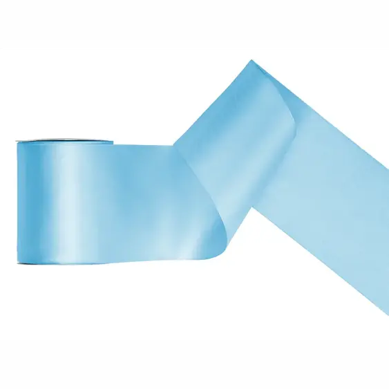 Stuha saténová AZUROVÁ, 100 mm x 25 m - Obr.1