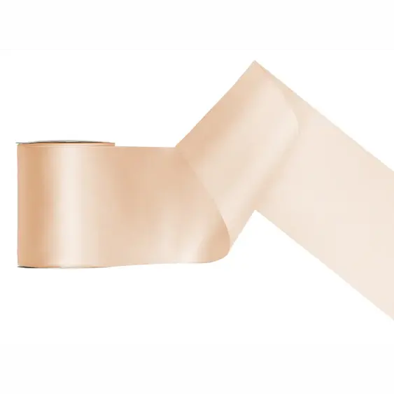Stuha saténová KRÉMOVÁ, 100 mm x 25 m - Obr.1
