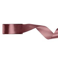 Stuha saténová DARK DUSTY ROSE, 38 mm x 25 m