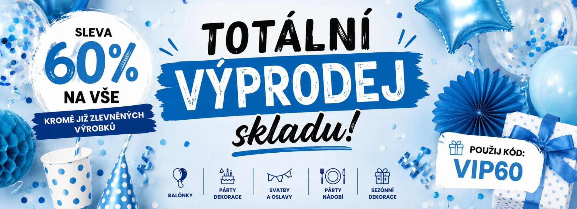 VÝPRODEJ SKLADU