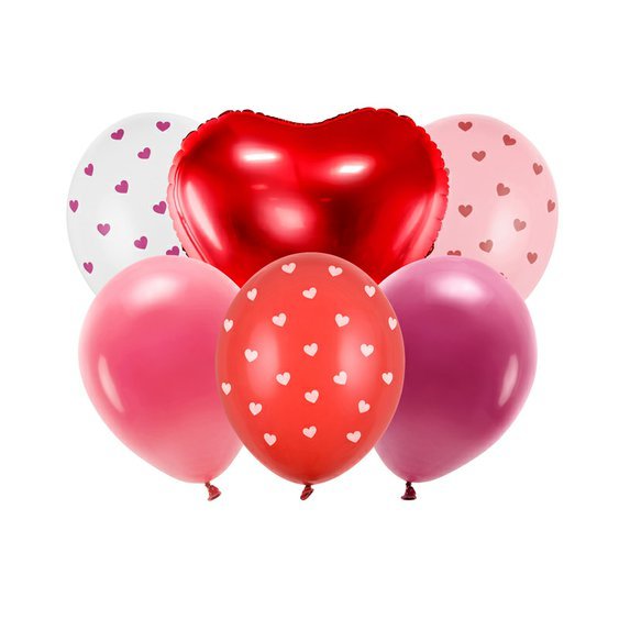 Balónky “Be Mine Valentine”, 6 ks - Obr.1