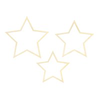 Dřevěná dekorace “Hvězdy”, 3 kusy