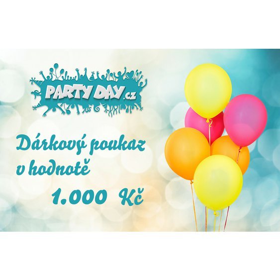 Poukaz - PartyDay.cz - 1000 Kč